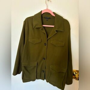 Banana Republic Soft Cotton Military jacket. Olive Green. Size XL.